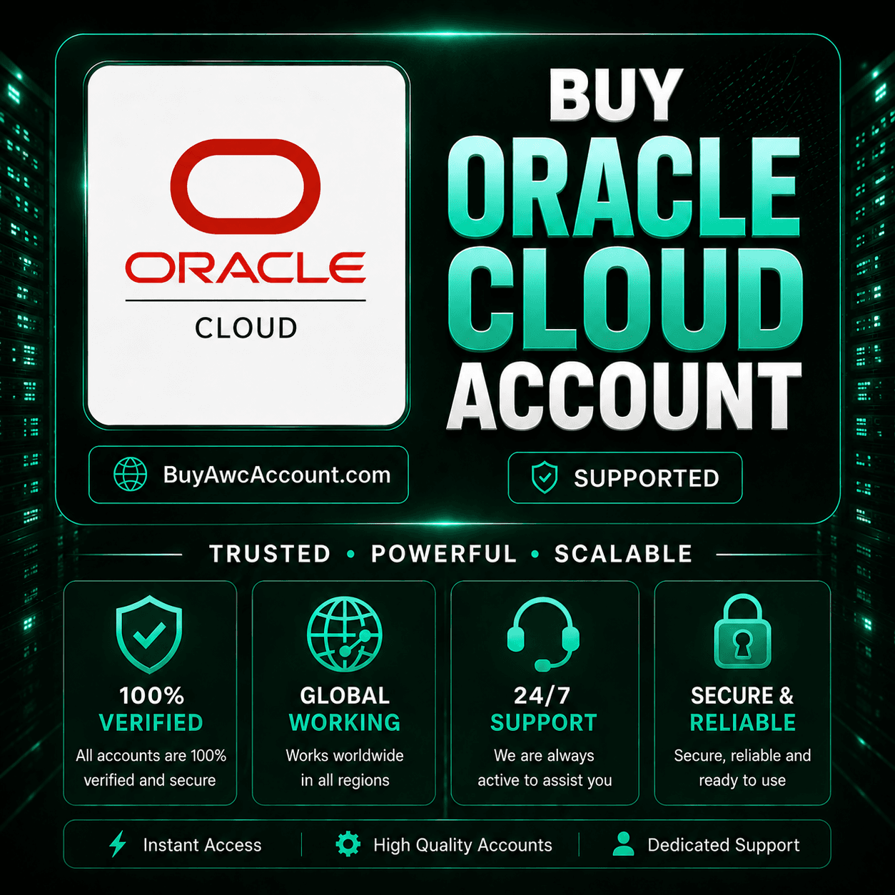 Buy Oracle Cloud Account